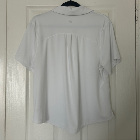 Athlete women’s white polo shirt size large - Picture 8 of 8